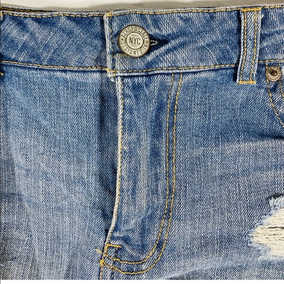 Aeropostale Womens Jean Shorts Size 4 Denim High Wasted Shorty Raw Hem Cut Off - Picture 5 of 8
